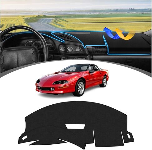 FIILINES Dash Cover Compatible with Chevrolet Camaro 1996 1995 1994 1993 Dashboard Mat Passport Accessories Dash Cover Sunshade Nonslip Mesh Protector No Glare in Kuwait
