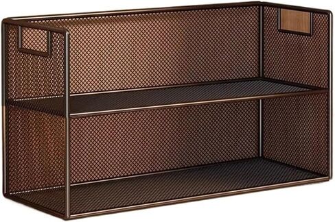 Bookcase Desk Organizer Rack Double Layer Iron Bookshelf for Home Dormitory Modern in Saudi Arabia