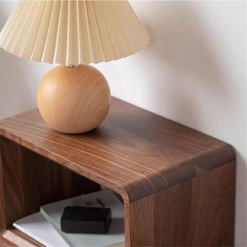 Bookcase Table Top Black Walnut Wood Bookshelf Hollow Square Holder Stand for Kitchen Bedside Office Modern in Saudi Arabia
