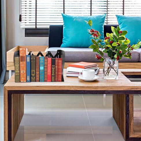 DOITOOL Retractable Folding Bookshelf Book Clip Black Desktop Organizer Adjustable Book Rack for Student Desk Office Storage in Kuwait