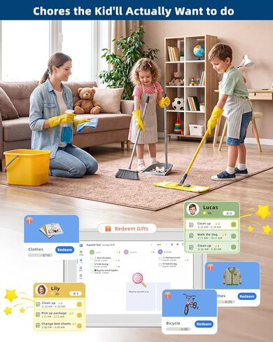 15.6in Digital Calendar for Family, Smart Touchscreen Wall Planner with Chore Chart,Meal Planner&Digital Photo Frame, No Subscription,Syncs with Google Calendar iCloud Outlook,Wall and Desk Mountable in Kuwait