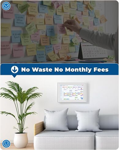 15.6in Digital Calendar for Family, Smart Touchscreen Wall Planner with Chore Chart,Meal Planner&Digital Photo Frame, No Subscription,Syncs with Google Calendar iCloud Outlook,Wall and Desk Mountable in Kuwait
