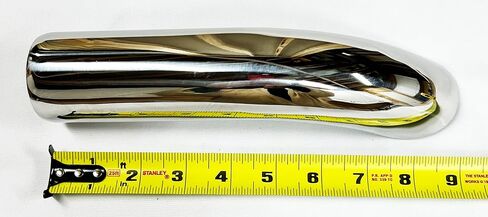 Exhaust Tip 1.75" X 9.00" Long 1.75" Inlet Turn Down WTD175-175-SS 304 Stainless Steel Wesdon Exhaust Tip in Kuwait