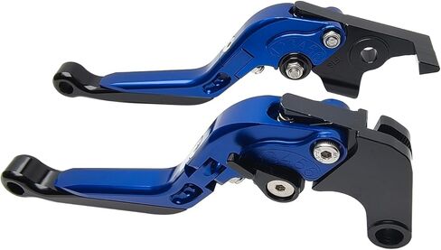 مجموعة رافعة قابض الفرامل بديلة لـ Yamaha Tenere 700/XTZ700 2019-2024 Tenere 700 World Raid 2022-2024 CNC ألومنيوم قابل للتعديل قابل للطي وقابل للتمديد عتلات مقود الدراجة النارية (أزرق) in Kuwait