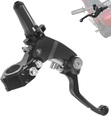 7/8" 22mm Motorcycle Clutch Lever CNC Universal 360° Foldable Breakaway Clutch Handle with Mounting Seat for Motorcycle Street Sport Pit Dirt Bike Scooter ATVs (Blue, Three Finger Clutch Lever) in Saudi Arabia