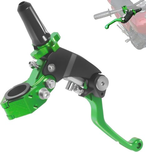 7/8" 22mm Motorcycle Clutch Lever CNC Universal 360° Foldable Breakaway Clutch Handle with Mounting Seat for Motorcycle Street Sport Pit Dirt Bike Scooter ATVs (Blue, Three Finger Clutch Lever) in Saudi Arabia