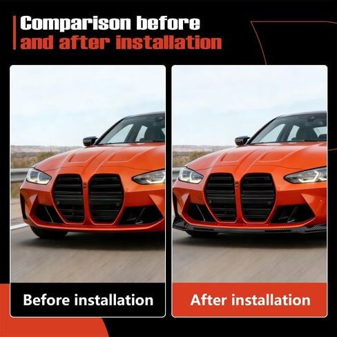Carbon Fiber Look Front Bumper Lip Splitter FIT 2021–2026 BMW G80 M3 & G82 M4 – V Style Front Lower Lip – Exterior Styling Upgrade in Kuwait