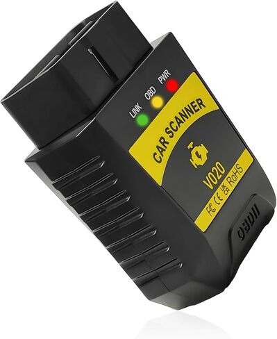 Bluetooth OBD2 Scanner, Wireless Auto Diagnostic Scan Tool Code Reader, OBDII Scanner with Exclusive App to Clear/Reset Vehicle Engine Error Code Fits Most Vehicles in Saudi Arabia