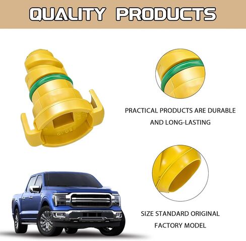 3 PCS Oil Drain Plug for Ford F150 Mustang Bronco Edge Lincoln Explorer, Plastic Engine Oil Pan Drain Screw with Rubber Ring, Replacement OEM #KX6Z-6730-B ML3Z-6730-A ML3Z-6730-B (Yellow) in Saudi Arabia