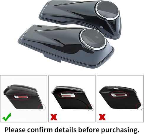 Unpainted 6.5" Saddlebag Speaker Lids Fit For Harley 2014-2024 Touring CVO Street Glide Road King Electra Glide Ultra Limited FLT FLHT FLHTCU FLHRC in Kuwait