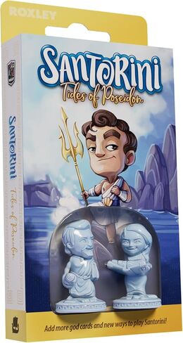 Roxley Games Santorini: Tides of Poseidon Expansion Pack - 17 New God Cards and Ocean-Themed Powers in Saudi Arabia