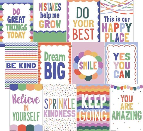 Teacher Created Resources Color Crush Educational Poster Pack (TCR9368) in Kuwait