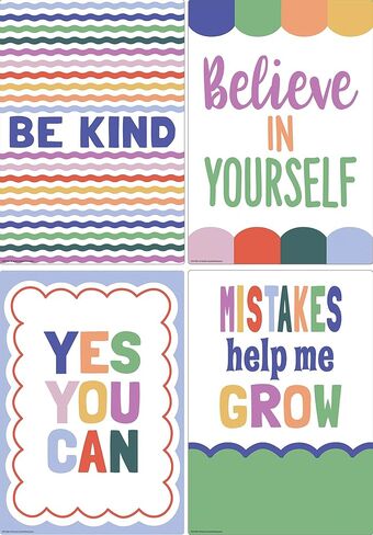 Teacher Created Resources Color Crush Educational Poster Pack (TCR9368) in Kuwait