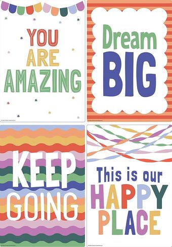 Teacher Created Resources Color Crush Educational Poster Pack (TCR9368) in Kuwait