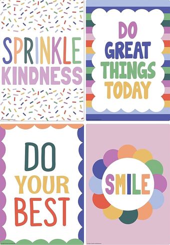 Teacher Created Resources Color Crush Educational Poster Pack (TCR9368) in Kuwait