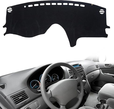 Dashboard Cover Flannel Dash Mat Custom Fits for 2007-2014 Chevrolet Silverado, Suburban/GMC Sierra 1500 2500 HD 3500 HD LTZ/LS/LT/ Z71/ Denali/SLT, Anti-Glare Reflection, No Peculiar Smell in Saudi Arabia