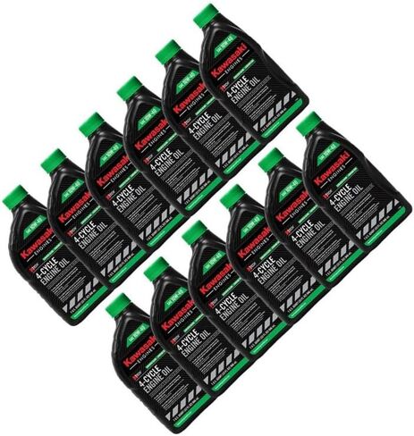 12PK Genuine OEM Compatible with Kawasaki 10W40 Motor Oil Quart 4-Cycle K-Tech 99969-6296 10W-30, 20W-50 in Saudi Arabia