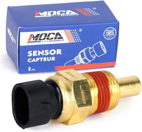 MOCA Coolant Temperature Sensor Fits 05-09 for Buick Lacrosse 3.8L, 06-09 for Cadillac DTS 4.6L, 05-08 for Chevrolet Equinox 3.4L, 95-05 for GMC Safari 4.3L, 04-08 for Pontiac Grand Prix 3.8L in Kuwait