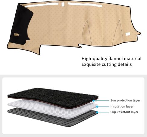 Car Dash Covers for Honda Pilot 2016-2022 & Ridgeline 2017-2026 & Passport 2019-2026, Dashboard Cover Dash Protector Pad Dashboard Mat UV Rays Protector Interior Accessories in Saudi Arabia