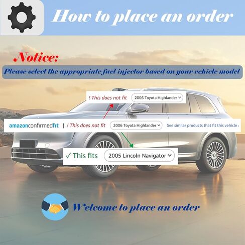 Set of 6 Upgraded Fuel Injectors Fit for Mercury: Mariner/Milan, For Mazda: Tribute, For Ford: Escape/Fusion, V6 3.0L, 2009 2010 2011 2012, OEM # 0280158189 in Saudi Arabia