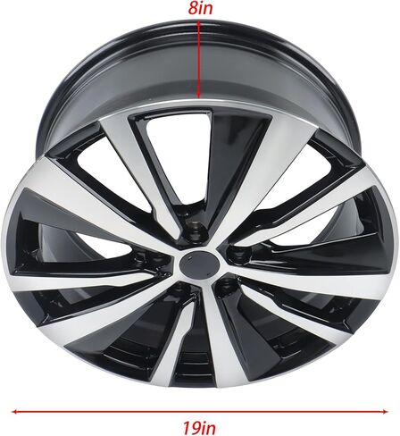 labwork 19 X 8 Inches Machined Black Wheel Rim Replacement for Nissan Altima 2019-2021 62785 in Kuwait