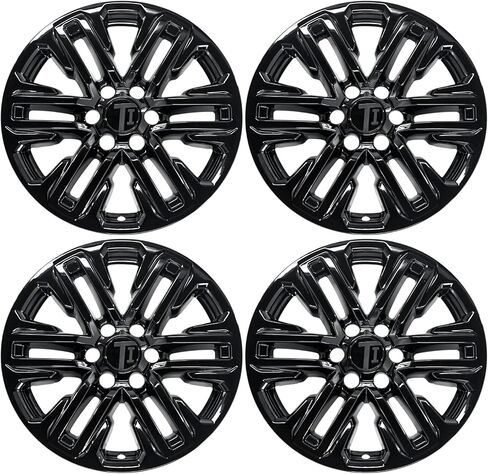 Trim Illusion Gloss Black 20-Inch Wheel Skin Set for 2021-2024 GMC Yukon & Yukon XL | Easy No-Tool Install | Durable Automotive Chrome Finish | US Patented in Saudi Arabia