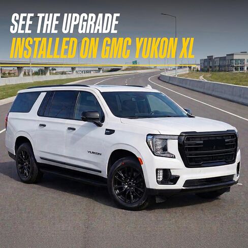 Trim Illusion Gloss Black 20-Inch Wheel Skin Set for 2021-2024 GMC Yukon & Yukon XL | Easy No-Tool Install | Durable Automotive Chrome Finish | US Patented in Saudi Arabia