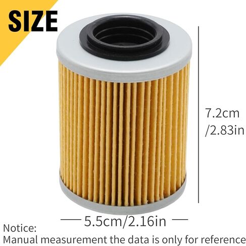 Anxingo 3PCS 420956123 Oil Filter with O Ring Replacement for Can-Am Models, Replacement for SeaDoo Models, Replaces 420956120 in Kuwait