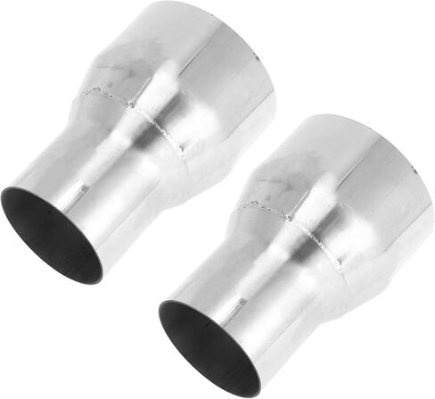 Motoforti Mandrel Exhaust Pipe Adapter Concentric Reducer Car Exhaust Pipe Tubing Piping Adapter 2.5" OD to 3.5" OD 5" Length 201 Stainless Steel 2Pcs in Kuwait