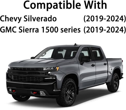 1 PAIR 2253506 Exhaust Tips Bezels GLOSS Black for Chevrolet Chevy Silverado/GMC Sierra 1500(2019 2020 2021 2022 2023 2024),84434641 Left Exhaust Tailpipe Tip Sleeve 84434642 Right Exh Tail Pipe Port in Saudi Arabia