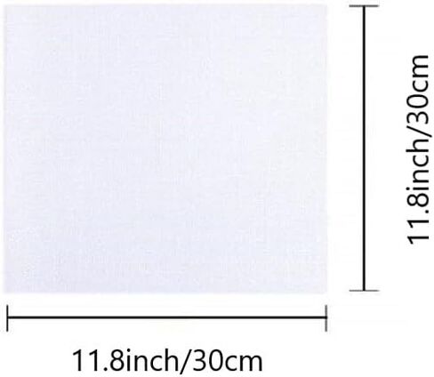Cross Stitch Canvas Pre Cut Grid Pattern Black and White Multiple Sizes for Embroidery Sewing Craft Projects, White 50 in Kuwait