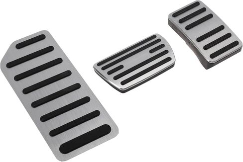 3 Pcs Automatic Foot Pedal Pads Foot Accelerator Pedal Covers for Honda Accord 2016-2022 Aluminum Alloy Silver Tone in Kuwait