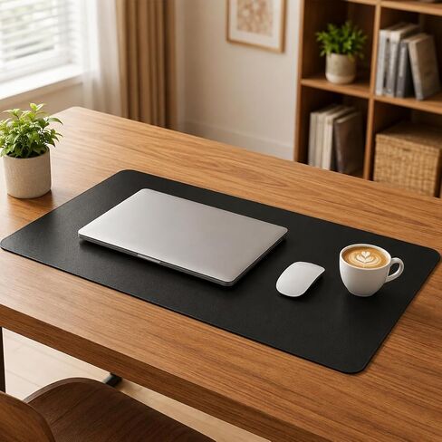 Large Mouse Pad, PC Desk Mat, PU Waterproof Non Slip Keyboard Mouse Mat, Desk Writing Pad, Extended Desk Protector for Office Work Gaming in Kuwait