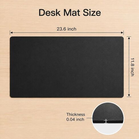 Large Mouse Pad, PC Desk Mat, PU Waterproof Non Slip Keyboard Mouse Mat, Desk Writing Pad, Extended Desk Protector for Office Work Gaming in Kuwait