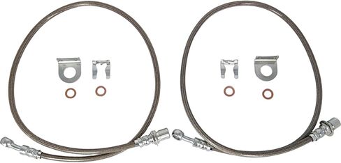 EZROAD Stainless Steel Extended Brake Line Compatible with Chevrolet Silverado 1500 1999-2007 Compatible with GMC Sierra 1500 1999-2007 Pickup Truck 2WD Only in Kuwait