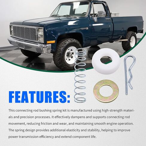 1377083 Transmission Shift Lever Linkage Bushing Spring Kit Truck Compatible with Chevy Chevrolet C1500 Buick GMC C10 Oldsmobile Pontiac Bushing Spring Washer Pin Clip 10236109, 15538092 in Kuwait