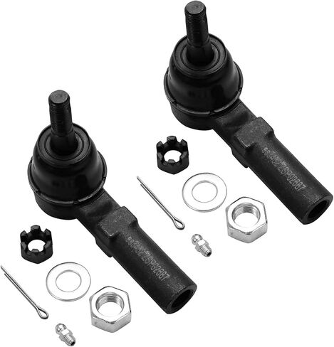 Detroit Axle - Front 6pc Wheel Bearing Hubs Kit for Buick LeSabre Lucerne Riviera Park Avenue Cadillac DTS DeVille Seville Pontiac Bonneville Olds Aurora, 2 Wheel Bearing & Hubs 4 Tie Rods Replacement in Kuwait