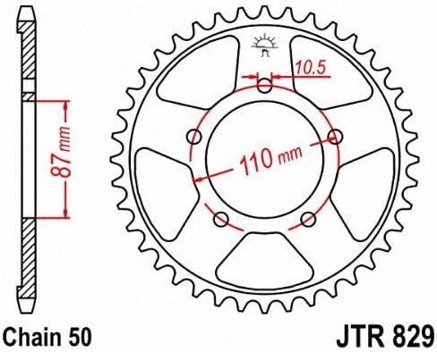 JT Sprockets JTR829.48 48T Steel Rear Sprocket , black in Kuwait