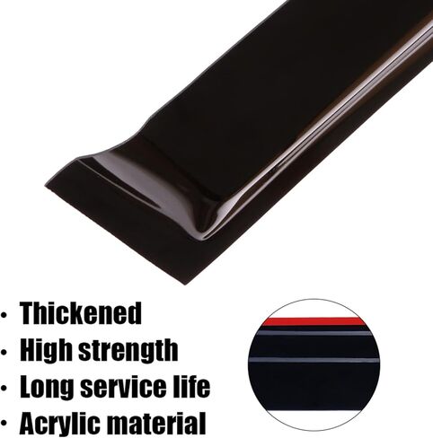 OCPTY Window Visors Tape-On Rain Guards 4Pcs (Front+Rear) for 2002-2006 for Honda CR-V in Kuwait