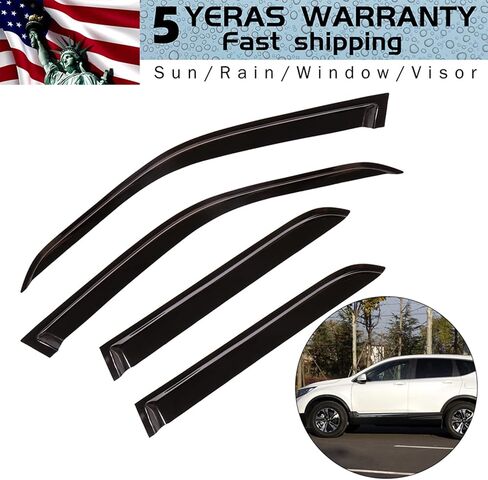 OCPTY Window Visors Tape-On Rain Guards 4Pcs (Front+Rear) for 2002-2006 for Honda CR-V in Kuwait