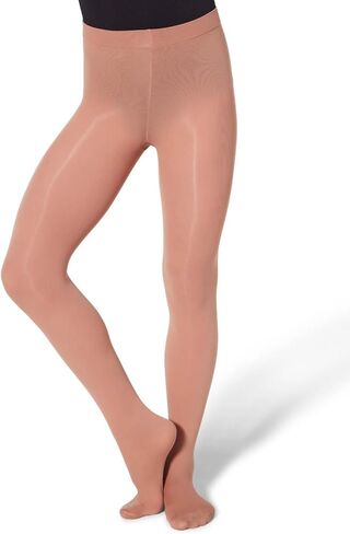 Capezio Girls' Ultra Soft Self Knit Waistband Tight,Light Tan, One Size (8-12) in Saudi Arabia