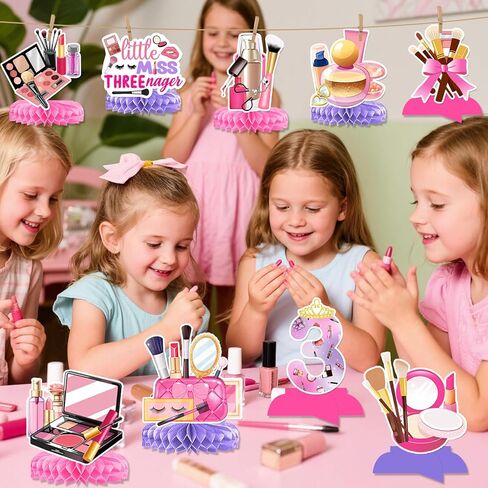 Little Miss Threenager Birthday Decorations: 9Pcs Little Miss Threenager Centerpieces Threenager Birthday Decorations Girl in Kuwait