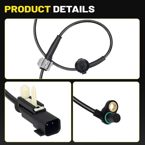 2PCS ABS Wheel Speed Sensor for 2014-2020 Cadillac Escalade, Chevy Silverado 1500/2500/3500, Suburban, Tahoe, GMC Sierra, Yukon - Replaces 20971873, 23498355 in Kuwait