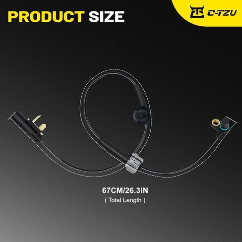 2PCS ABS Wheel Speed Sensor for 2014-2020 Cadillac Escalade, Chevy Silverado 1500/2500/3500, Suburban, Tahoe, GMC Sierra, Yukon - Replaces 20971873, 23498355 in Kuwait