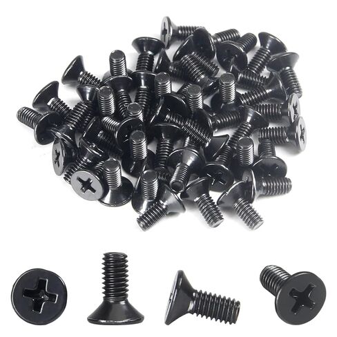 MroMax M4-0.7x10mm Phillips Flat Head Countersunk Machine Screws 304 Stainless Steel Cross Recessed Countersunk Head Bolt Fully Threaded Metric Bolts Fasteners Silver 100Pcs in Saudi Arabia