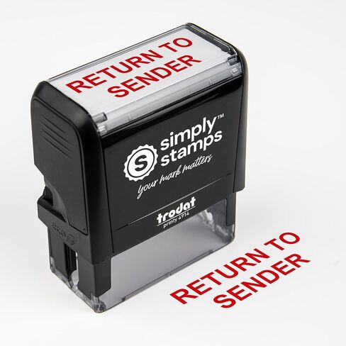 Return to Sender Stamp Self-Inking – Refused, Red Ink Mail Return Stamp for Undeliverable or Unwanted Mail (Refused, Medium) in Saudi Arabia