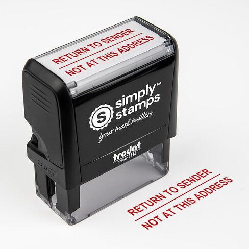 Return to Sender Stamp Self-Inking – Refused, Red Ink Mail Return Stamp for Undeliverable or Unwanted Mail (Refused, Medium) in Saudi Arabia