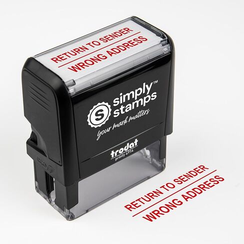 Return to Sender Stamp Self-Inking – Refused, Red Ink Mail Return Stamp for Undeliverable or Unwanted Mail (Refused, Medium) in Saudi Arabia