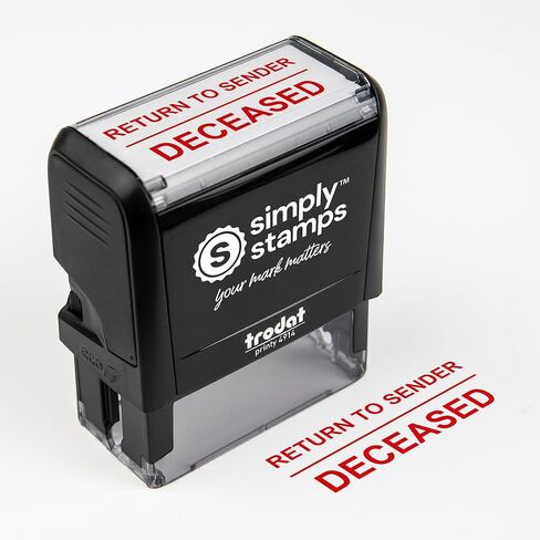 Return to Sender Stamp Self-Inking – Refused, Red Ink Mail Return Stamp for Undeliverable or Unwanted Mail (Refused, Medium) in Saudi Arabia