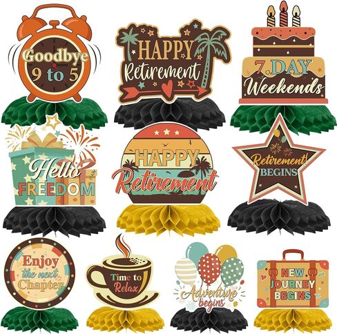 Prom Graduation Centerpieces for Tables - 9 Pcs 2026 Graduation Honeycomb Centerpieces Decor, Black Golden High School College Graduate Party Decorations, Prom Grad Table Decor Supplies in Saudi Arabia
